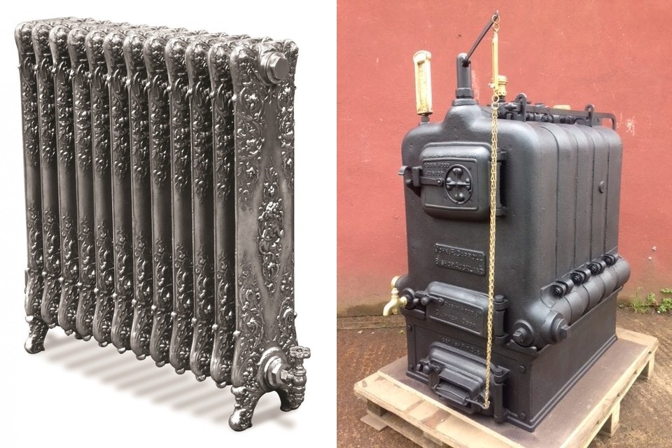 cast iron boiler and rad